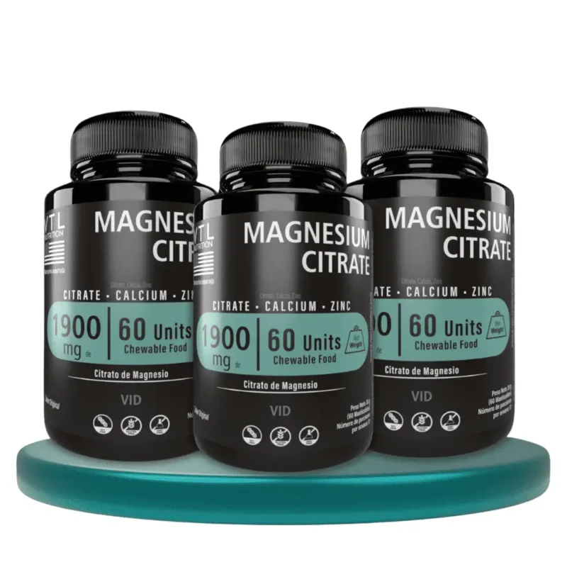 Citrato de Magnesio en Pastillas x 3